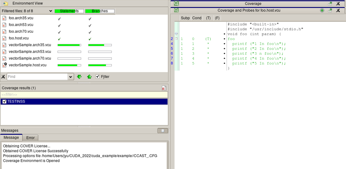  VectorCAST CUDA Example Knowledge Portal