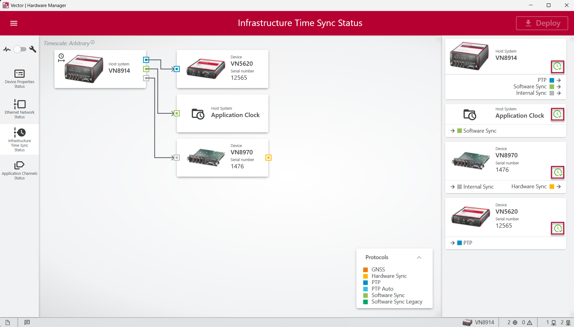 Ethernetホスト接続でVNインターフェイスをVN8900に接続する方法